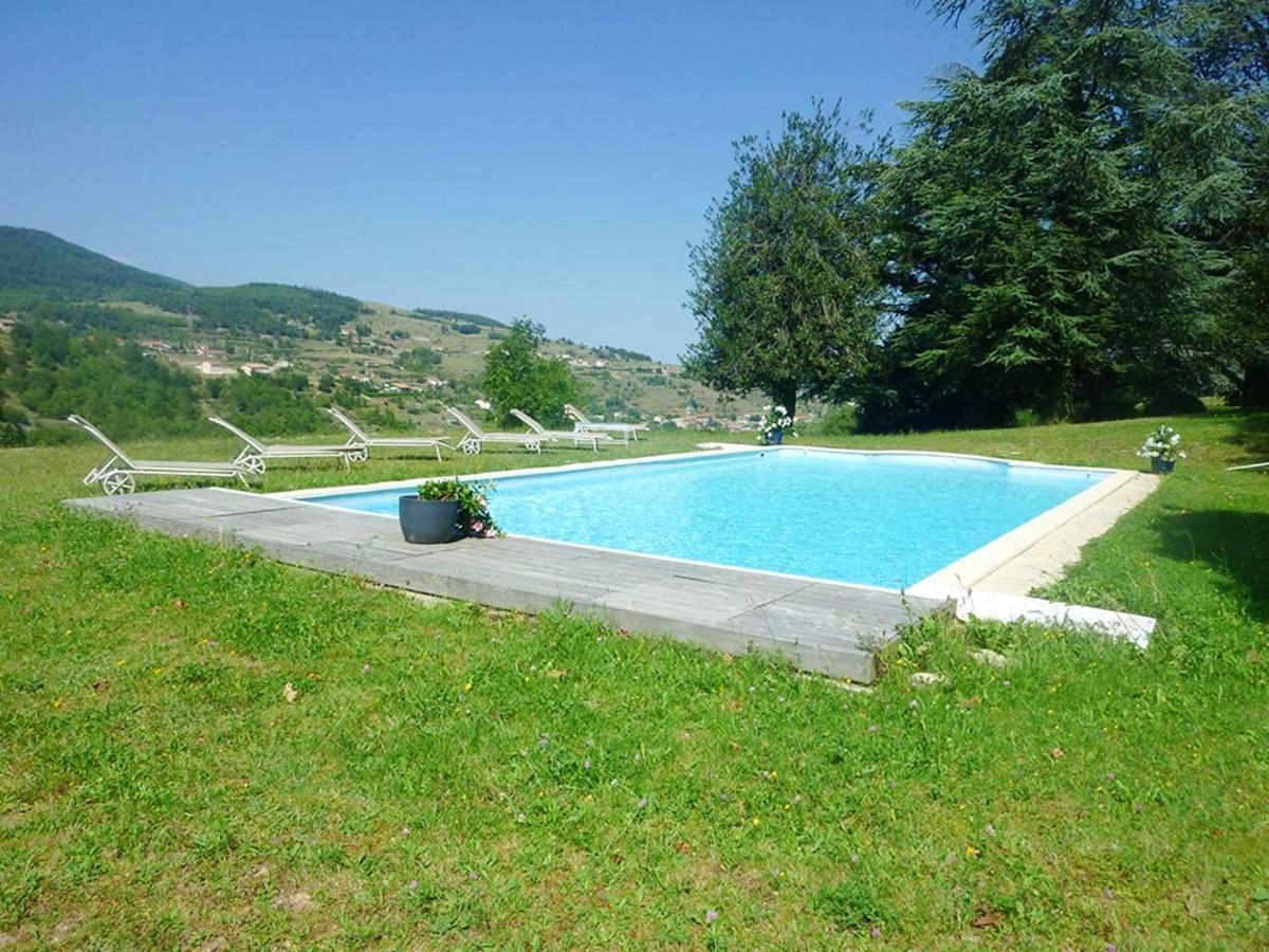 Manoir Majestueux A Satillieu Avec Piscine Privee Esterno foto