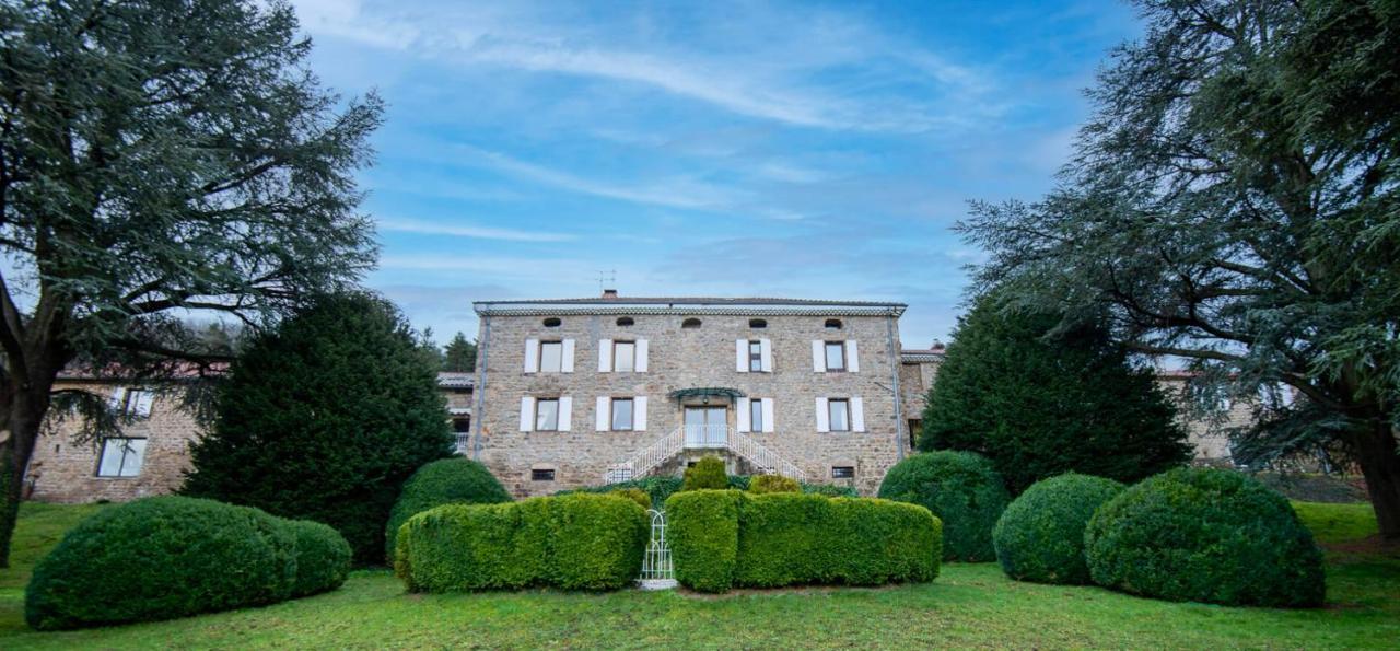 Manoir Majestueux A Satillieu Avec Piscine Privee Esterno foto